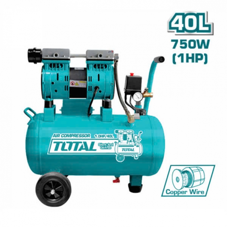 Máy nén khí không dầu 40 lít Total TCS1075402T