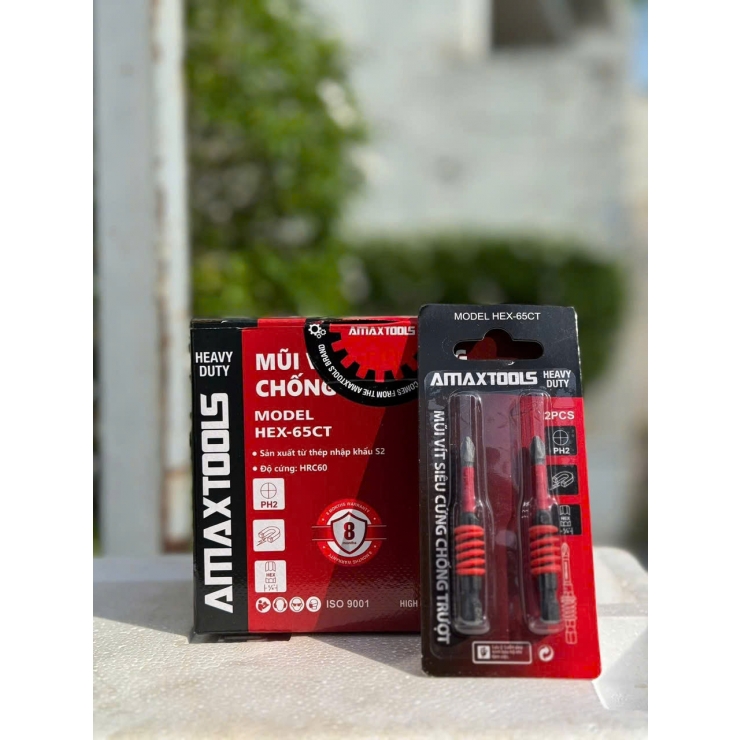 Mũi vít dài 65mm Amaxtools HEX-65CT ( bộ 2 cây )