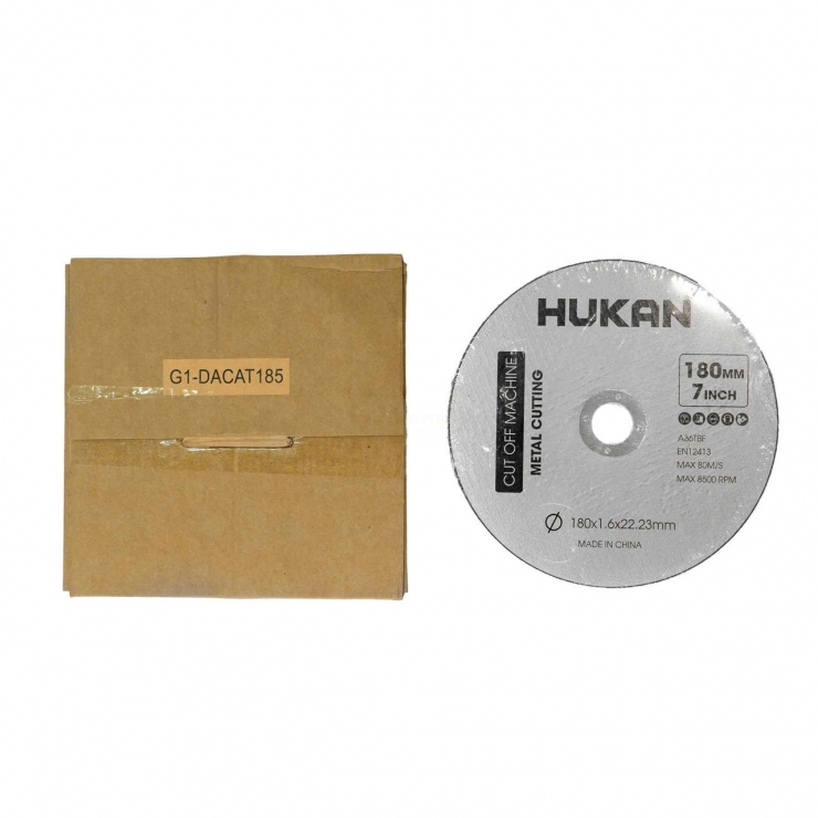 Đá cắt 180mm Hukan G1-DACAT185 ( 180*1.6*22.23mm )