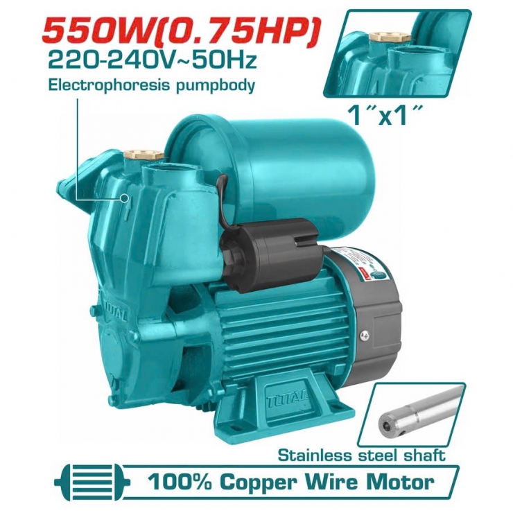 Bơm nước tăng áp 550W Total TWP95506