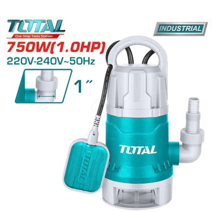 Bơm chìm nước thải nhựa 750W Total TWP87506 ( Phao tự ngẳt )
