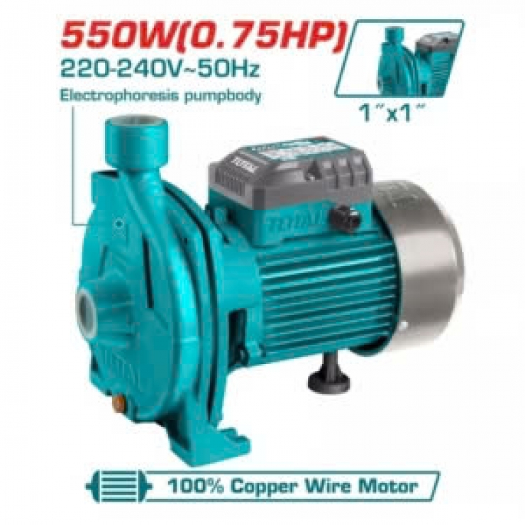 Máy bơm nước ly tâm 550W Total TWP25506