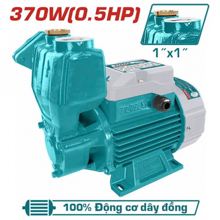 Máy bơm nước đẩy cao 32m Total TWP103706 ( 370W - 1/2Hp )