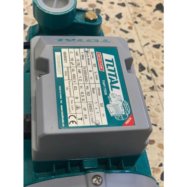 Máy bơm đẩy cao 52m Total TWP17506 ( 750W - 1.0Hp )
