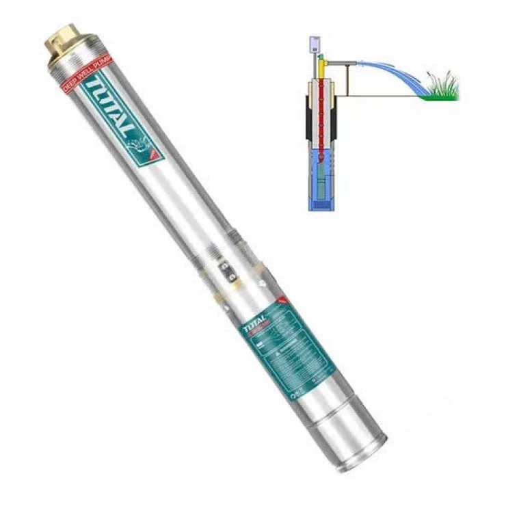 Bơm nước giếng sâu 180m Total TWP522001 ( 2.2Kw - 3.0Hp )