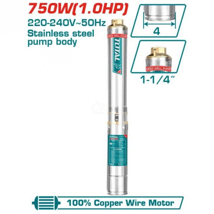 Máy bơm hỏa tiễn 550W Total TWP55501 ( 64m - 3/4Hp )