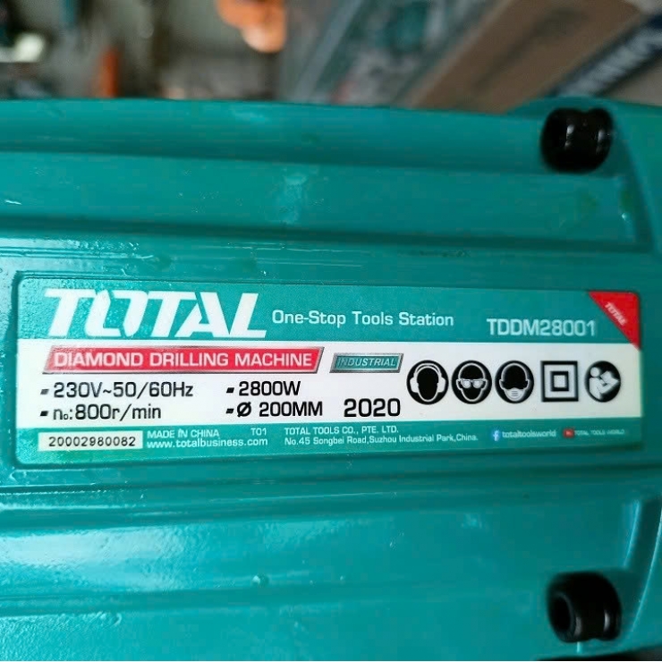 Máy khoan đá 200mm Total TDDM28001