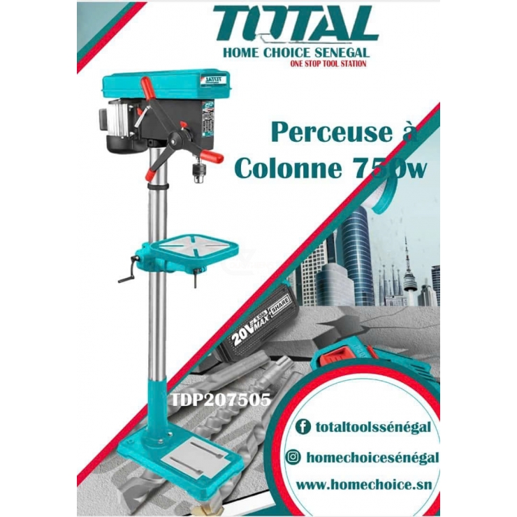 Máy khoan bàn 750W Total TDP207505 ( cao 1570mm )
