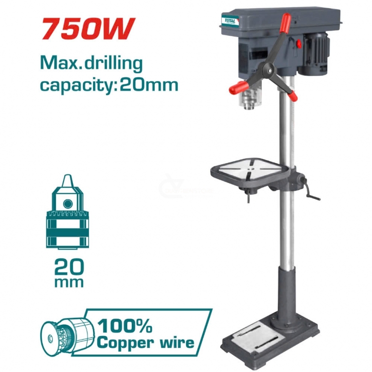 Máy khoan bàn 750W Total TDP207502 ( cao 1600mm )