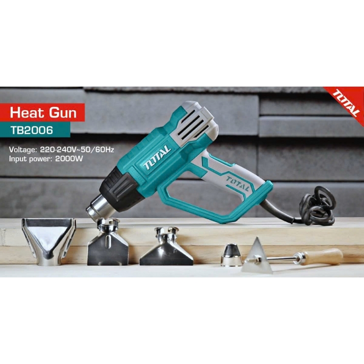 Máy thổi hơi nóng LCD 2000W Total TB20062 ( 630 ° C )