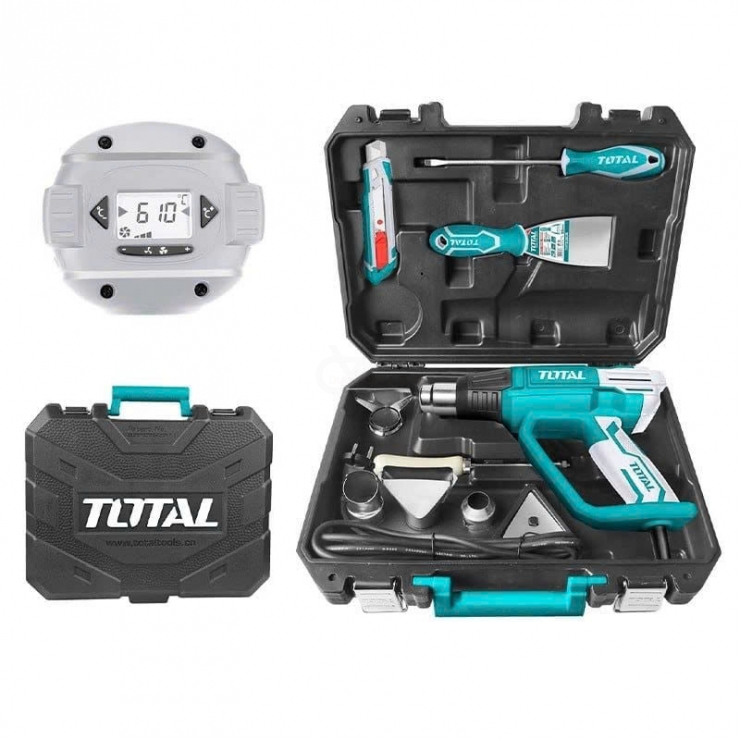 Máy thổi hơi nóng LCD 2000W Total TB20062 ( 630 ° C )