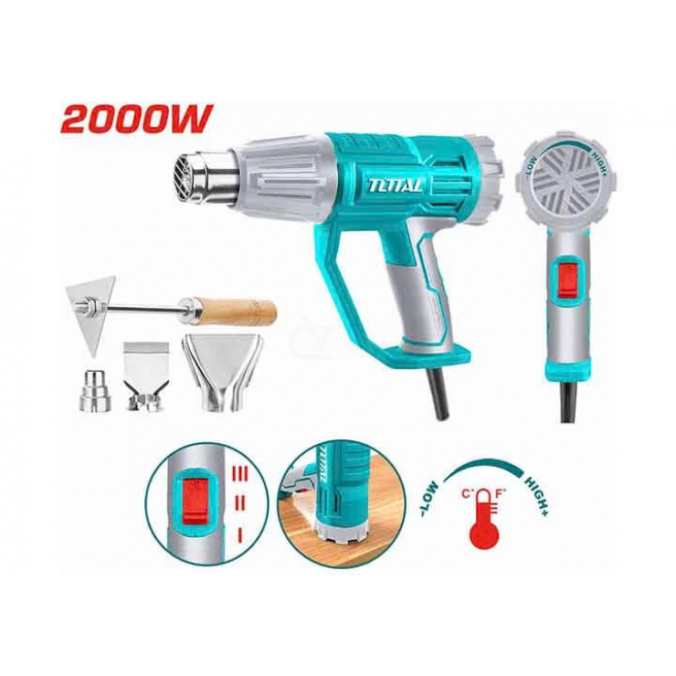 Máy thổi nhiệt 2000W Total TB20045 ( 550°C )