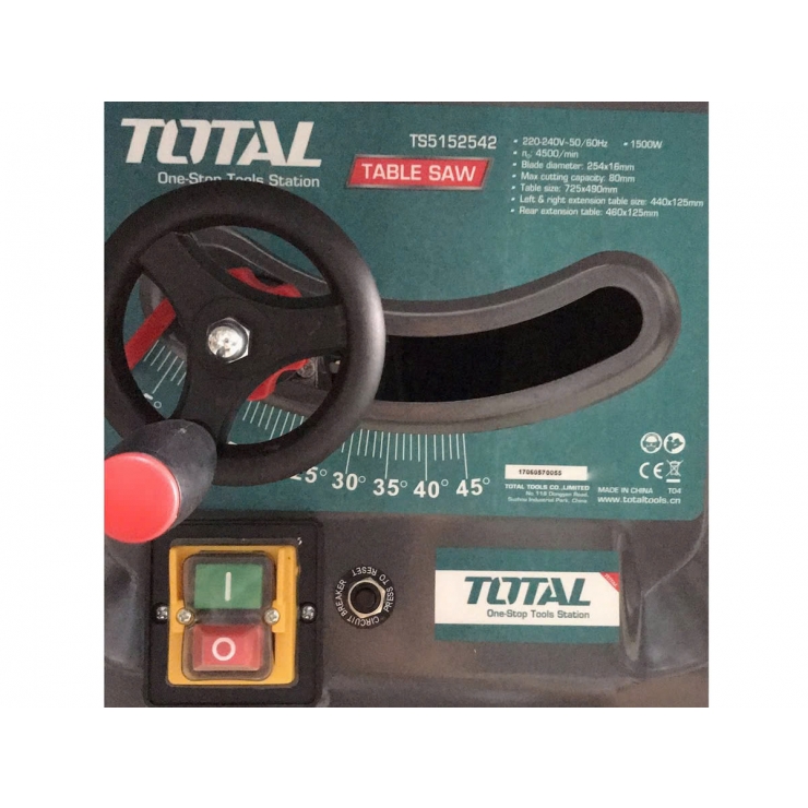 Bàn cưa gỗ 10inch 1500W Total TS5152542