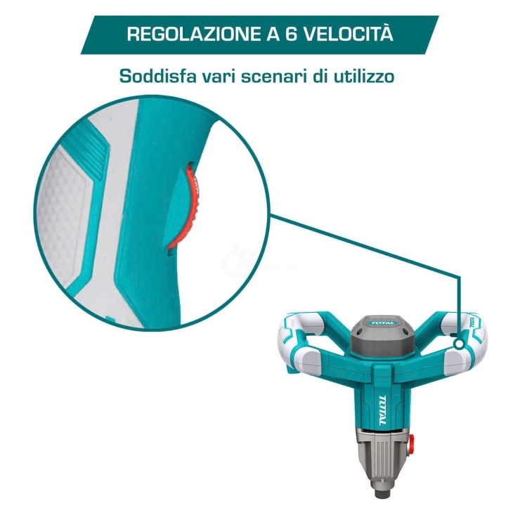 Máy trộn sơn 1400W Total TD614006