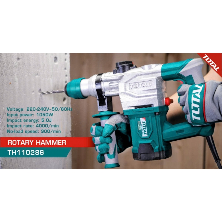 Khoan và đục mũi 14mm Total TH110286 ( 3 chức năng )