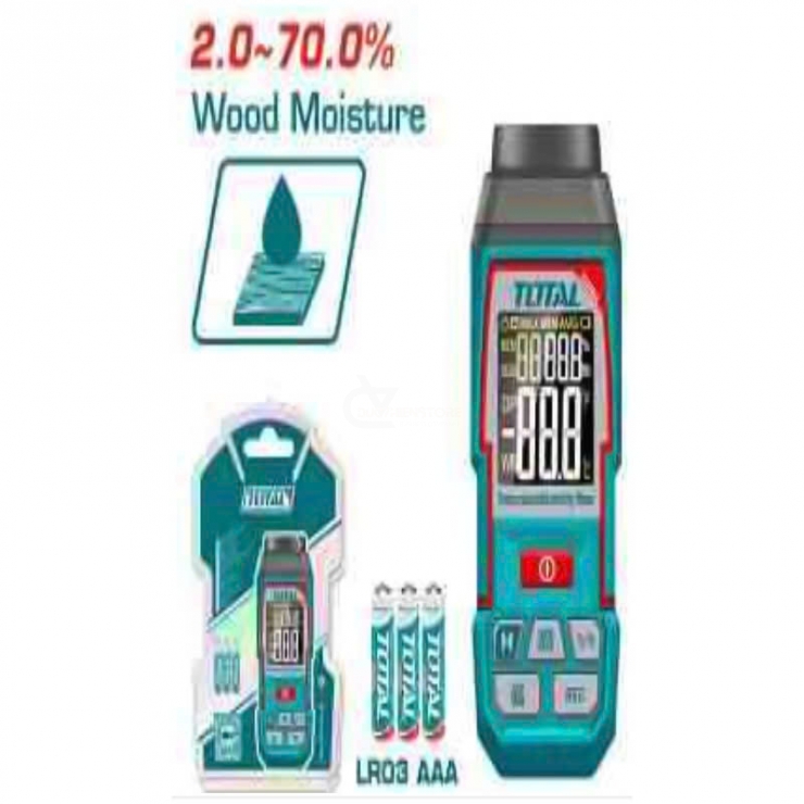 Máy đo độ ẩm gỗ LCD Total TETWM031