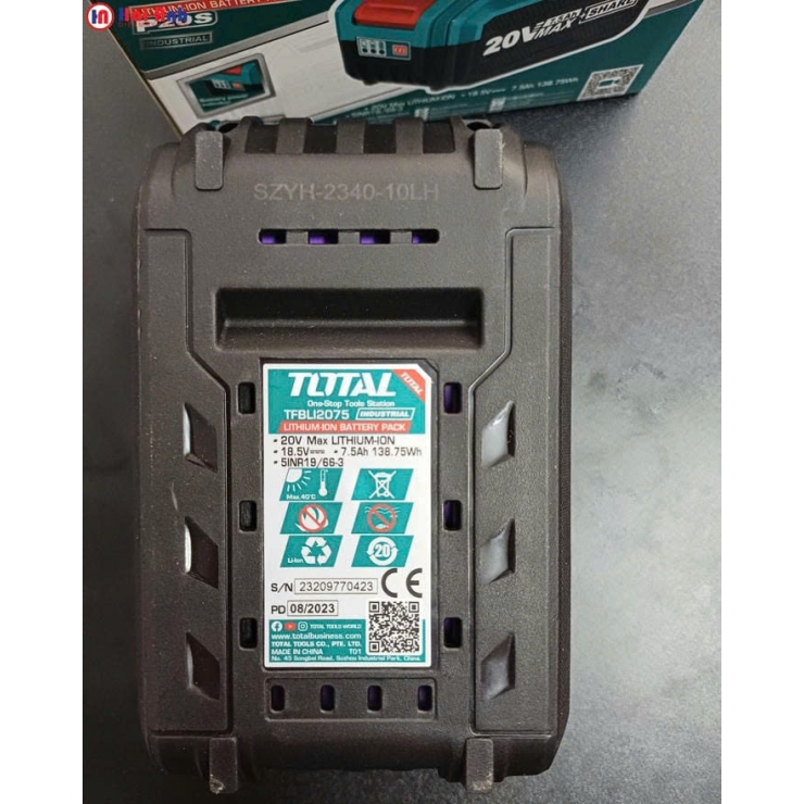 Pin 7.5Ah Total TFBLI2075 ( Litinium ion 20V )