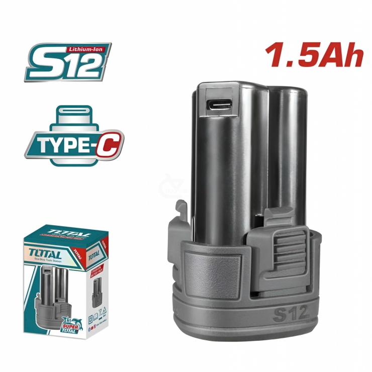 Pin 12V Total TBLI12153 Litinium Ion 1.5Ah