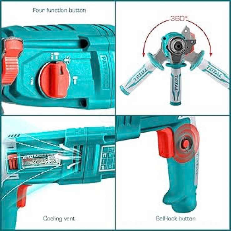 Máy khoan búa 800W Total TH308268 
