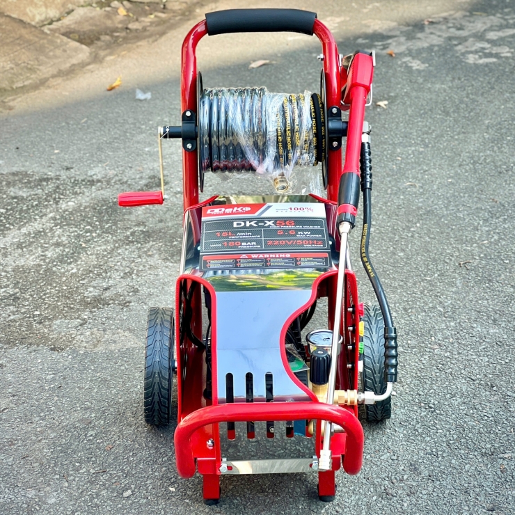 Máy xịt rửa công nghiệp 5.6Kw DDeko DK-X56 ( rulo xe đẩy )