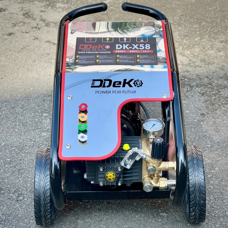 Máy xịt rửa xe công nghiệp 5.8Kw DDeko DK-X58 ( 1 pha )