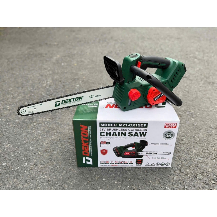 Máy cưa xích 12inch Pin 21V Dekton M21-CX12CP ( chưa Pin & Sạc )