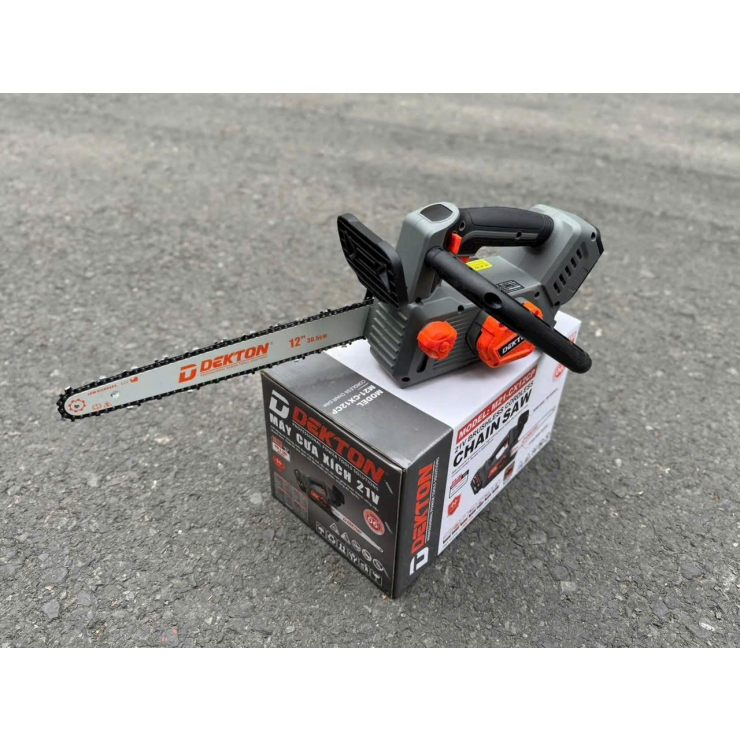 Cưa xích 12inch Pin 21V Dekton M21-CX12CP ( chưa Pin & Sạc )