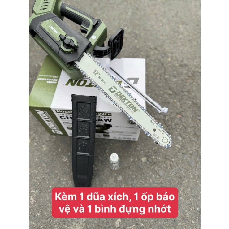 Máy cưa xích 12inch Pin 21V Dekton M21-CX12XCP ( chưa Pin & Sạc )