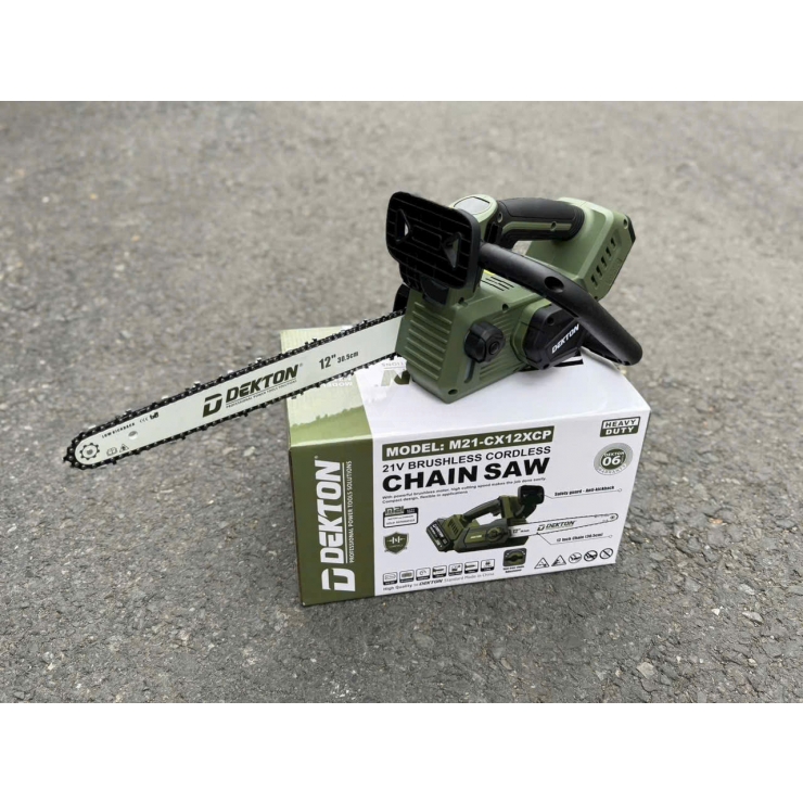 Máy cưa xích 12inch Pin 21V Dekton M21-CX12XCP ( chưa Pin & Sạc )