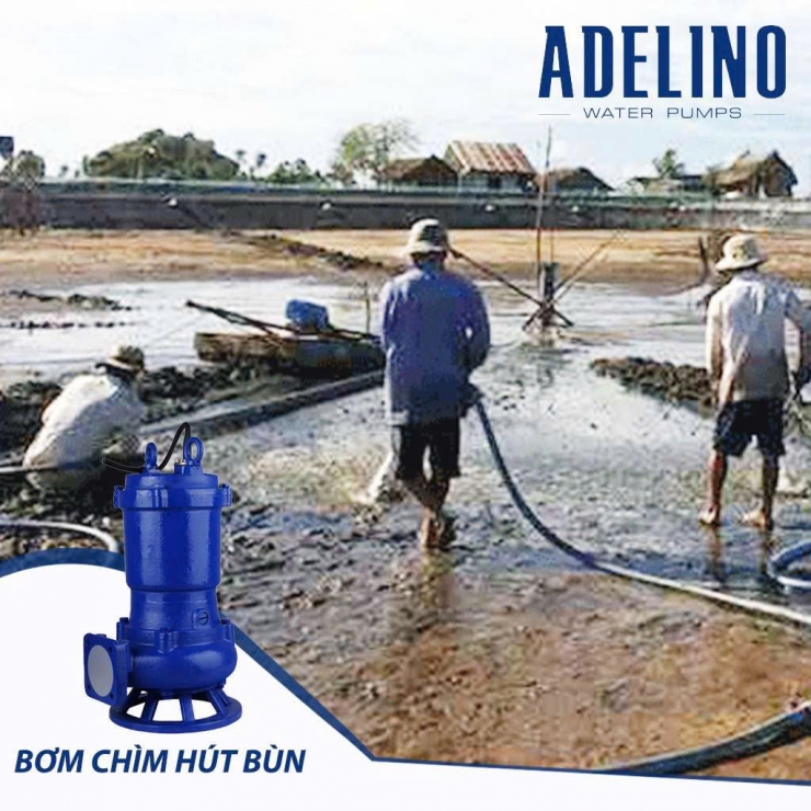 Bơm chìm nước thải công nghiệp Adelino AQK48-25 ( 3 pha 10Hp )