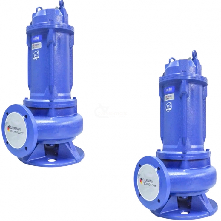 Bơm chìm cắt rác Adelino 65AQ3QG & 80AQ4QG ( 3 pha 4.0Hp-5.5Hp )