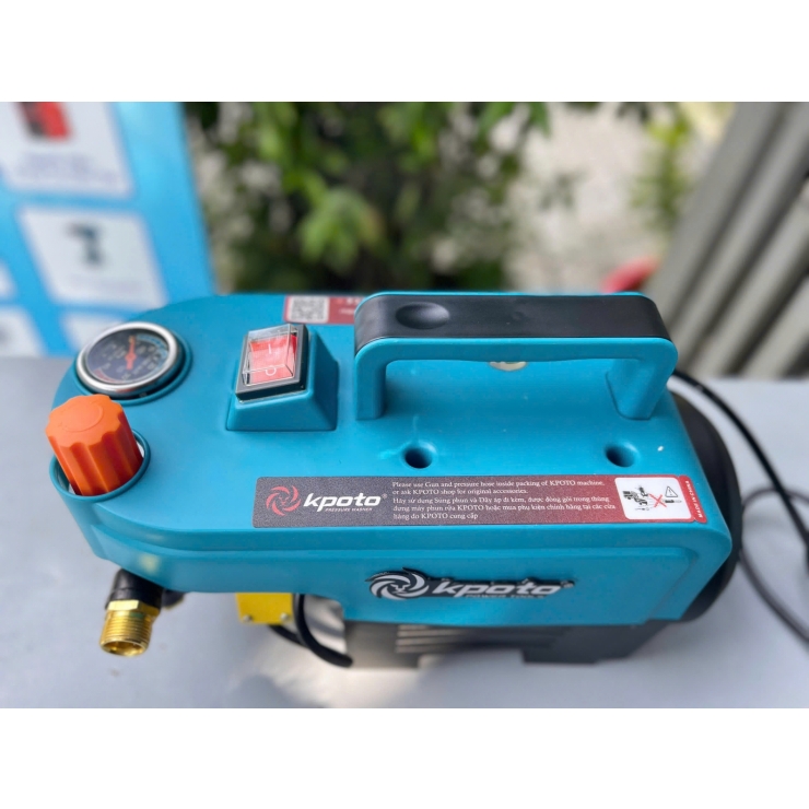 Máy rửa xe áp cao 2200W Kpoto KP90A2 chỉnh áp