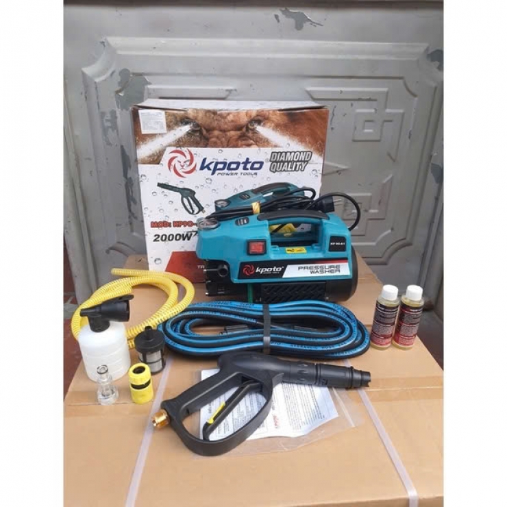 Máy rửa xe áp cao 2000W Kpoto KP90A1