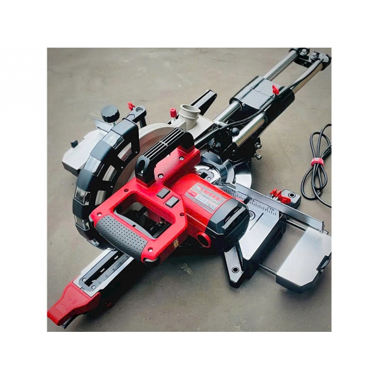 Máy cắt nhôm gỗ ti trượt Btec BT1030A kèm lưỡi 255mm