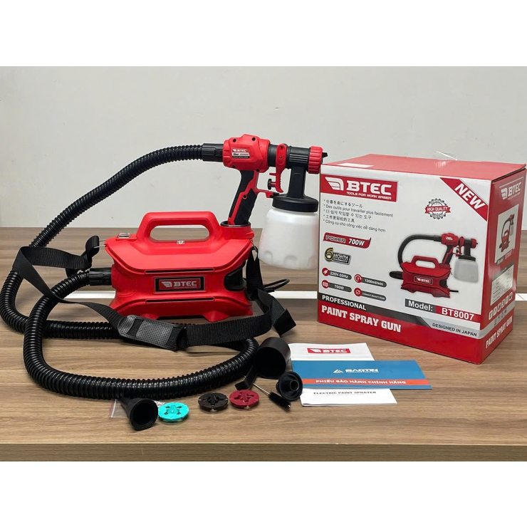 Máy phun sơn điện 700W Btec BT8007