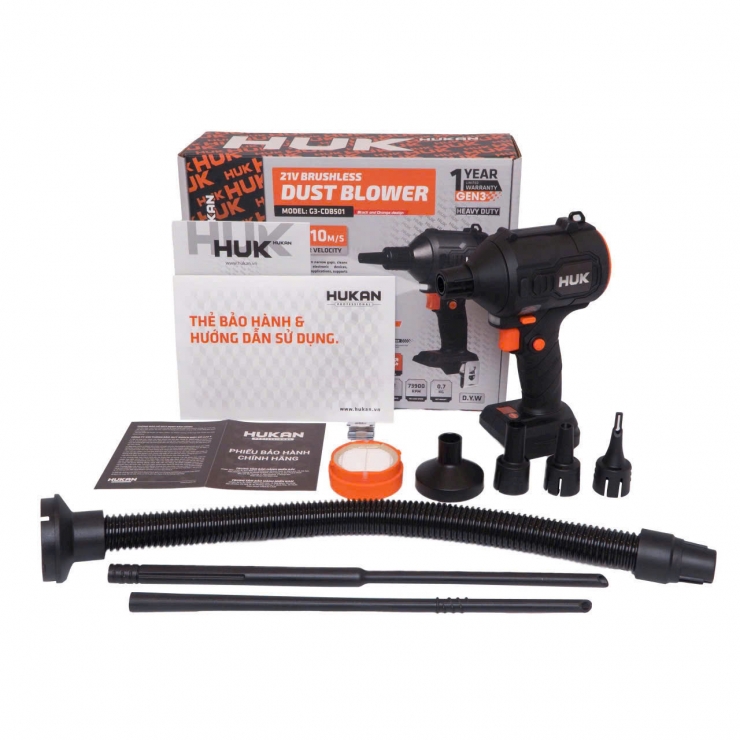 Thổi phản lực và hút bụi pin Hukan G3-CDB501 ( chưa Pin & Sạc )
