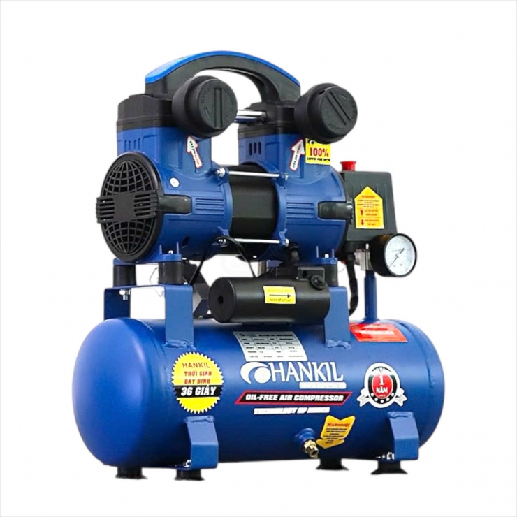 Máy nén khí không dầu 12 lít Hankil 12-1.5