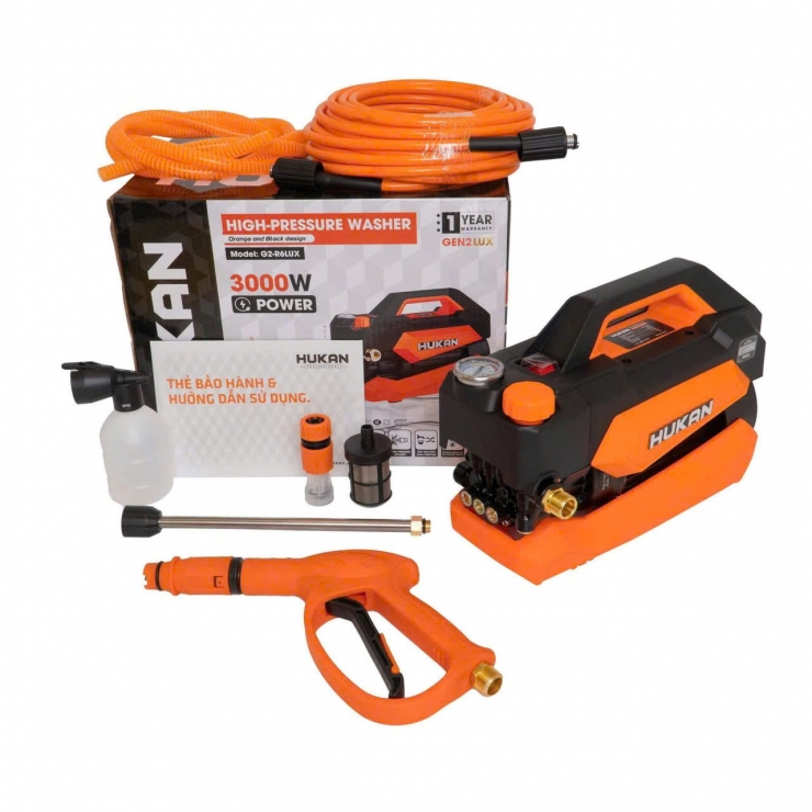 Máy rửa xe chỉnh áp 3000W Hukan G2-R6LUX